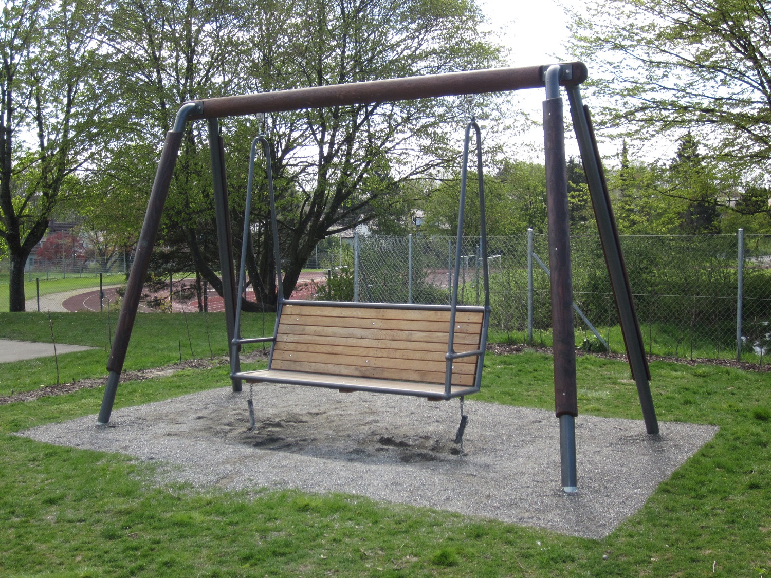 Hollywoodschaukel Stahl-Holz