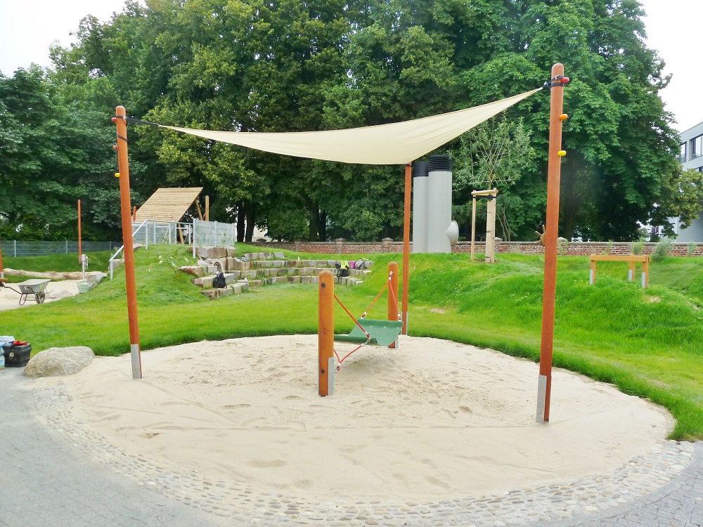 Sonnensegel 3-eckig KL 400 cm 50 Prozent